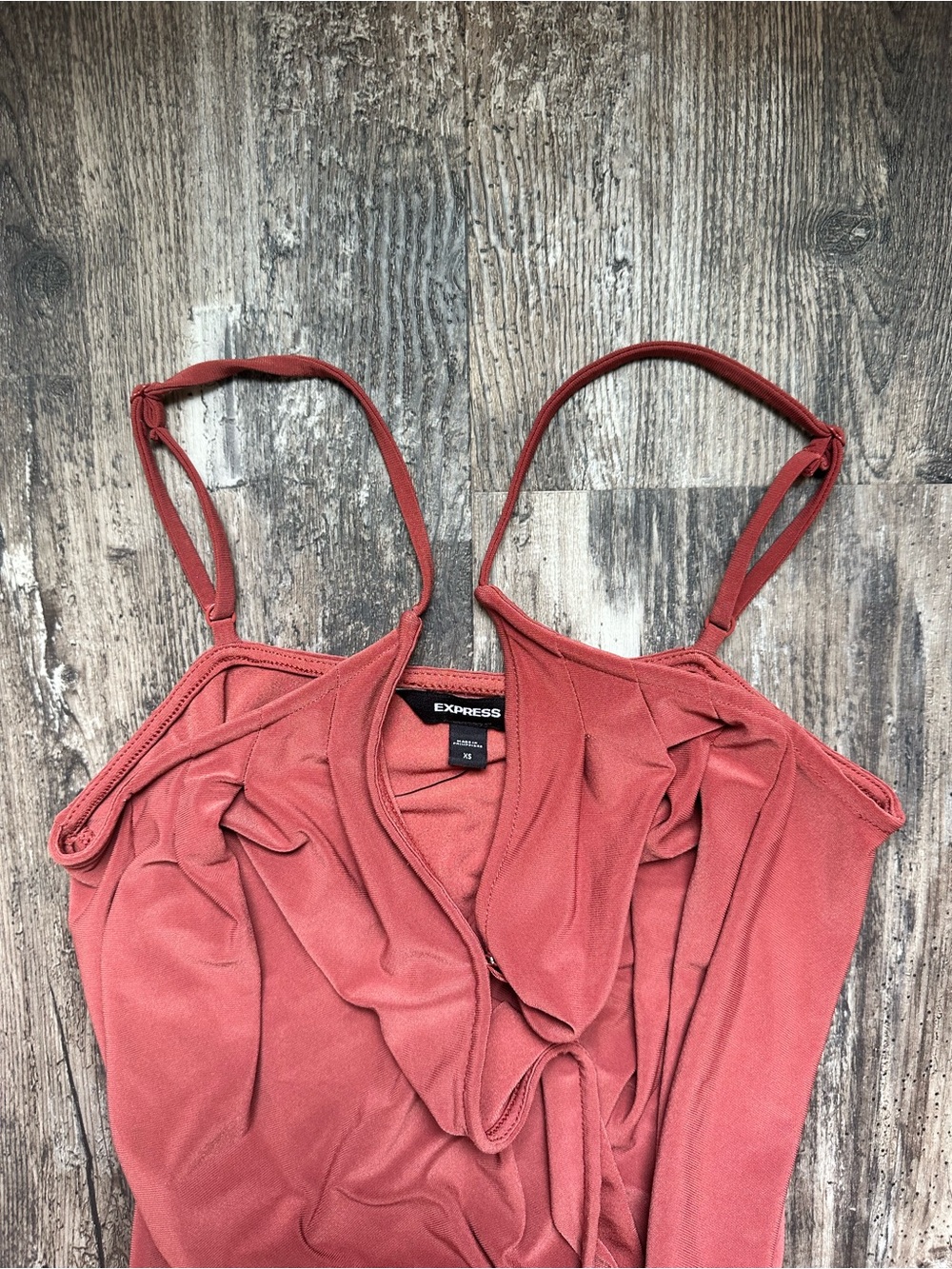 Express Rust Red Bodysuit - Picture 4 of 5